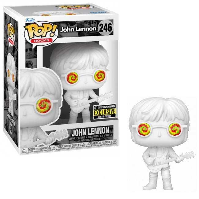 Funko POP! Rocks John Lennon with Psychedelic Shades #246 Entertainment Earth Exclusive