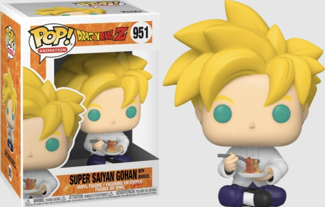 Funko POP! Animation Dragonball Z Super Saiyan Gohan With Noodles #951