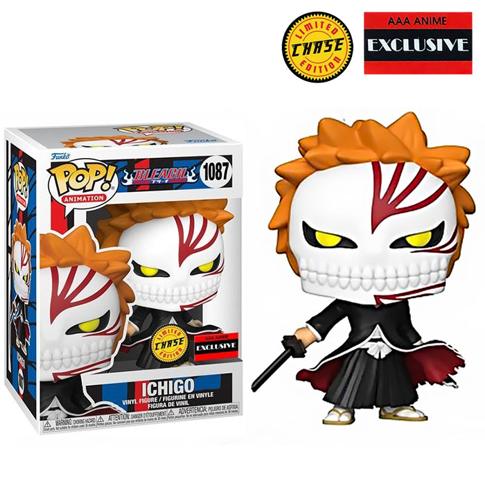 Funko POP! Animation Bleach Ichigo Bankai Tensa Zangetsu #1087 Chase AAA Anime Exclusive
