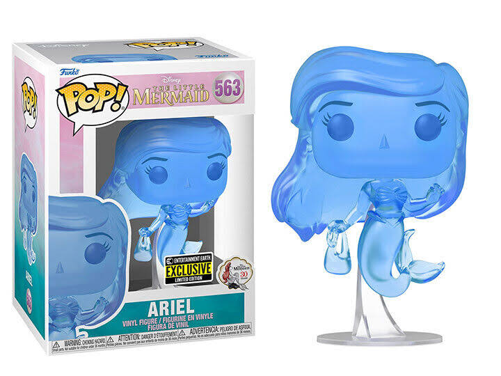 Funko POP! Disney The Little Mermaid Ariel Blue Translucent #563 Entertainment Earth Exclusive
